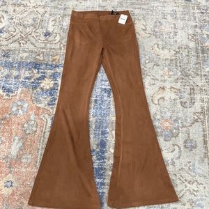 Free People Brown Flare Pants